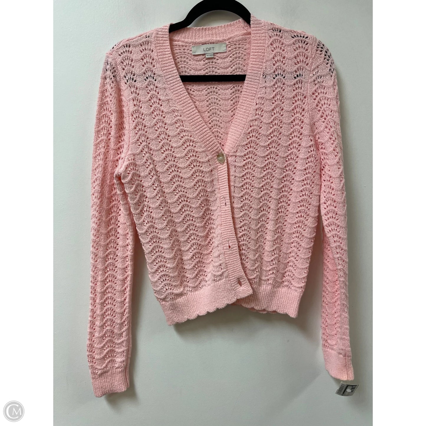 Sweater Cardigan By Loft In Pink, Size: Xs