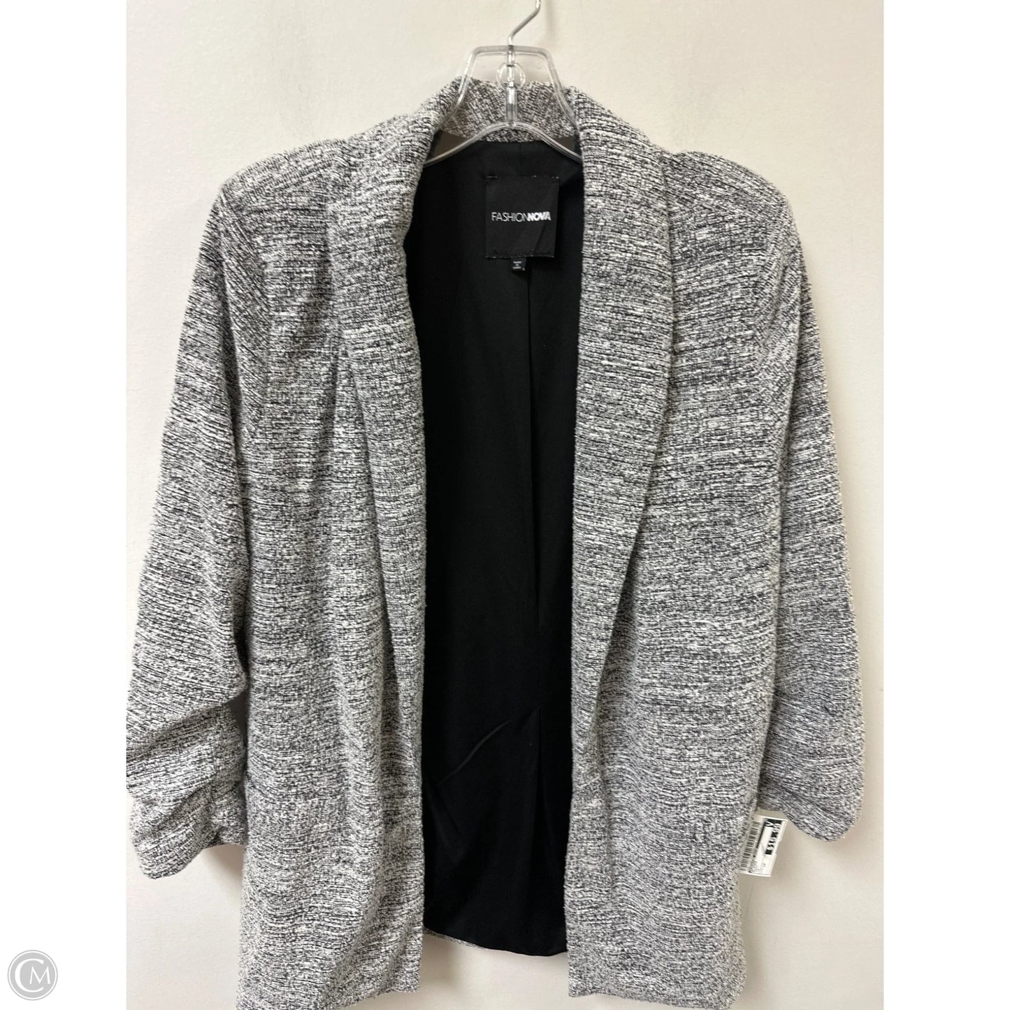 Blazer By Fashion Nova In Grey, Size: 1x