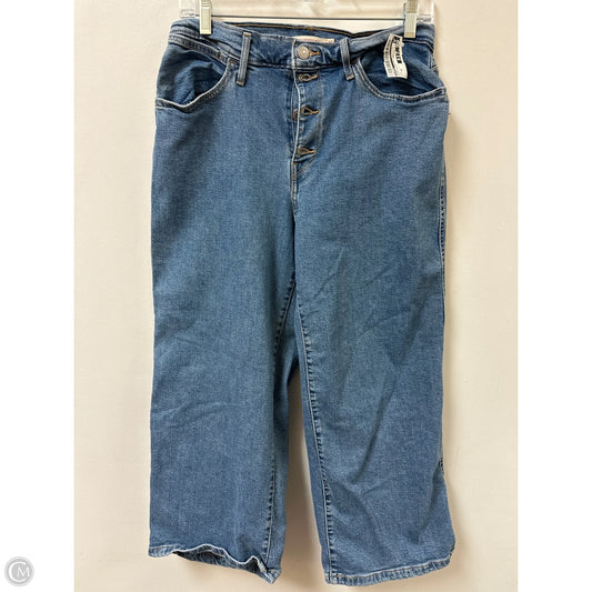 Jeans Straight By Levis In Blue Denim, Size: 10