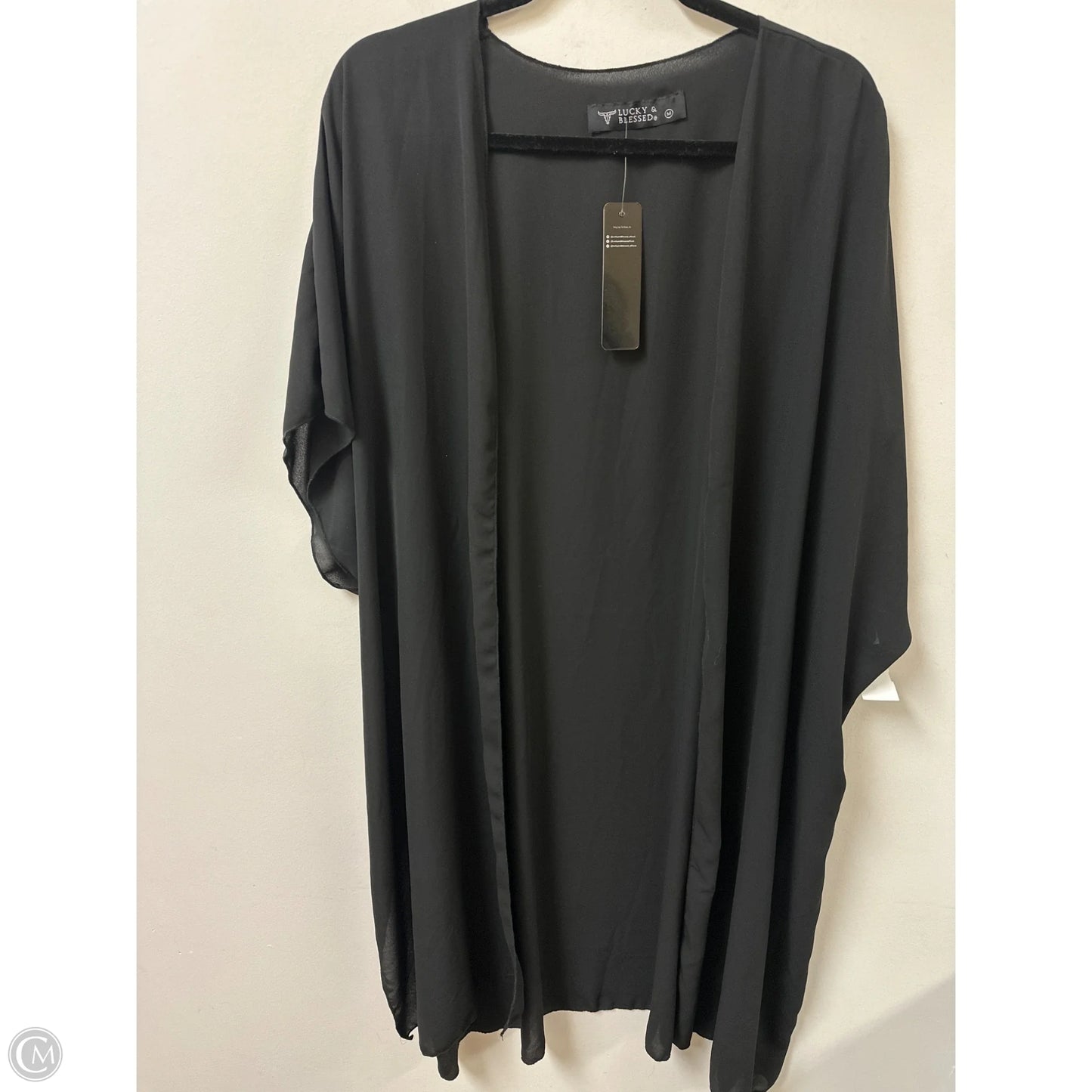Kimono By Lucky & Blessed In Black, Size: M