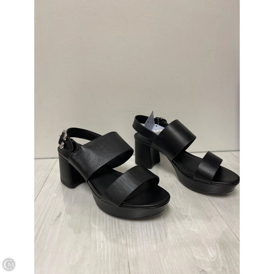 Sandals Heels Block By Aerosoles In Black, Size: 10.5