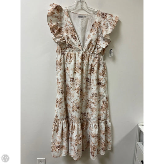 Dress Casual Maxi By Abercrombie And Fitch In Floral Print, Size: L