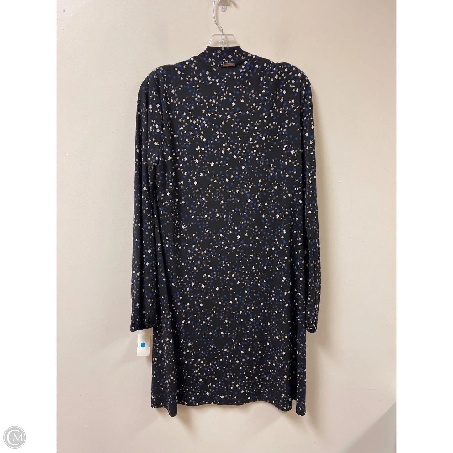 Dress Casual Midi By Michael By Michael Kors In Black & Blue, Size: Xl