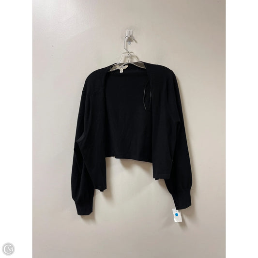 Sweater Cardigan By Terra & Sky In Black, Size: 1x