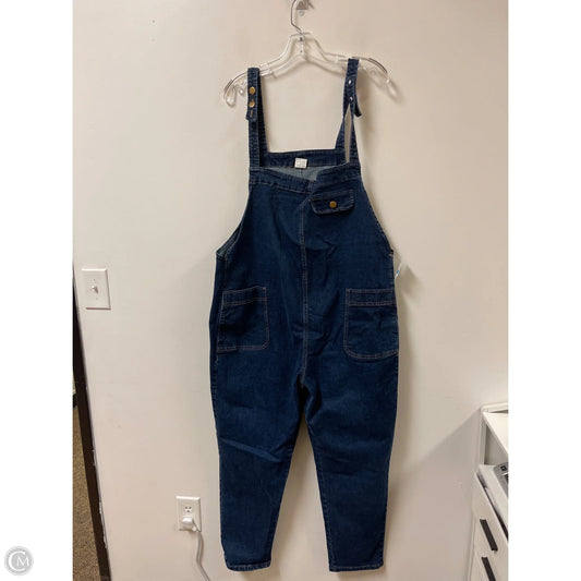 Overalls By Clothes Mentor In Blue Denim, Size: 2x