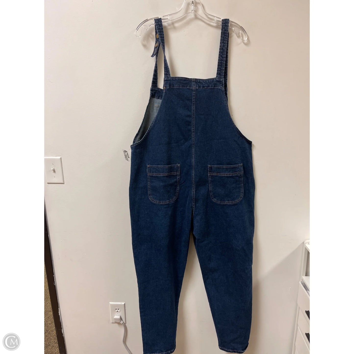 Overalls By Clothes Mentor In Blue Denim, Size: 2x
