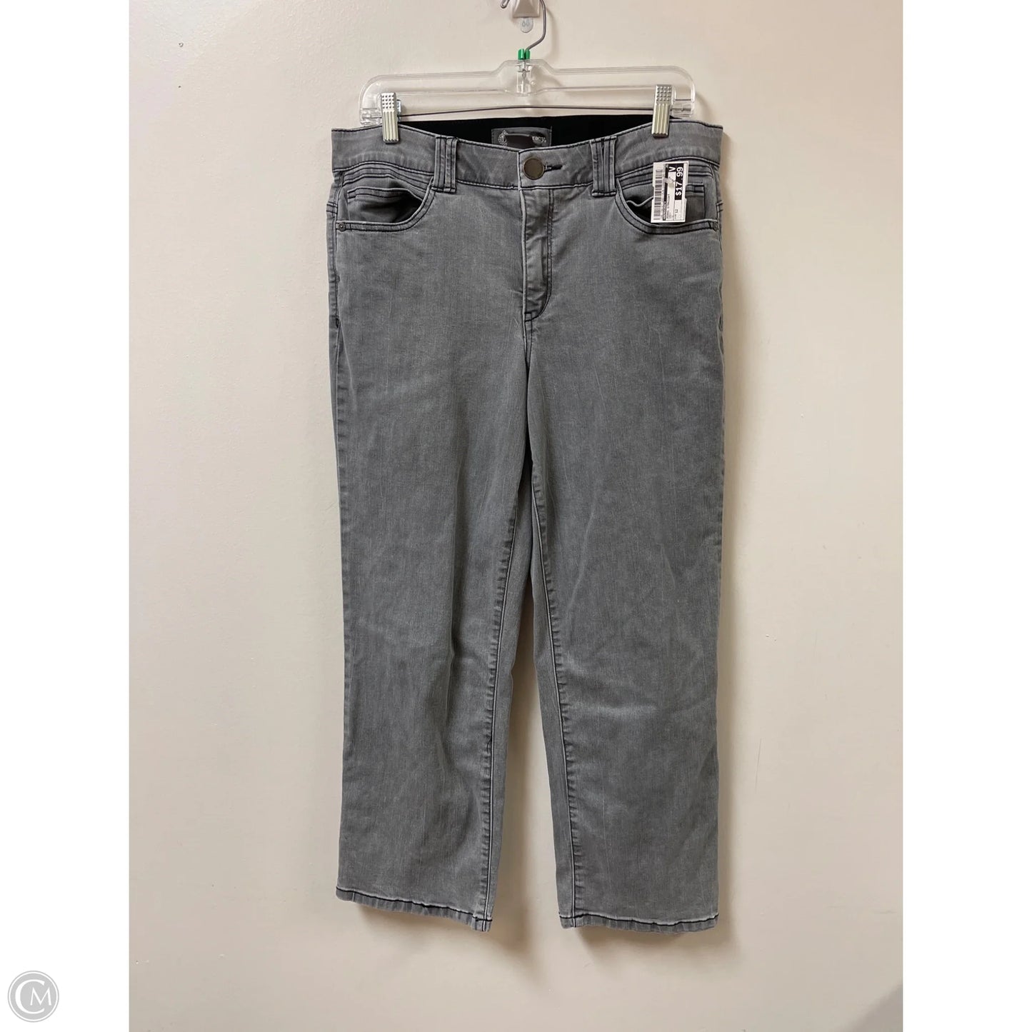Jeans Straight By Democracy In Grey, Size: 12