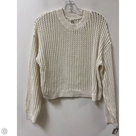 Sweater By Clothes Mentor In Cream, Size: M