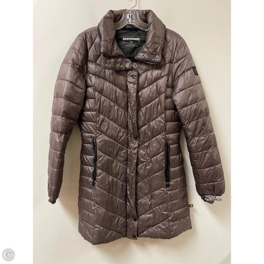 Jacket Puffer & Quilted By Bernardo In Grey, Size: M