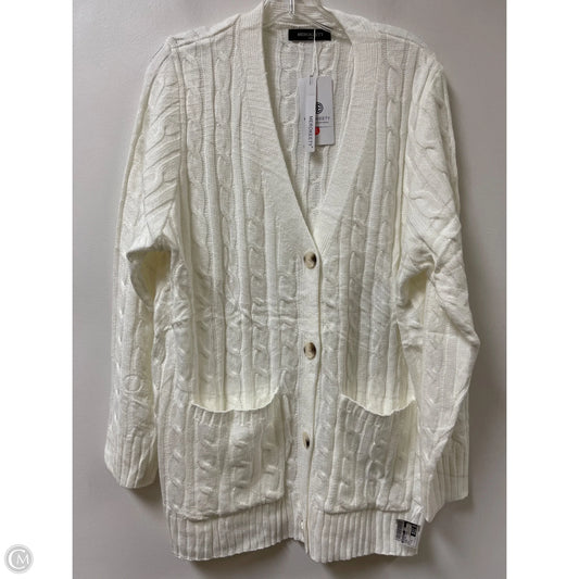 Sweater Cardigan By Merokeety In Cream, Size: 1x