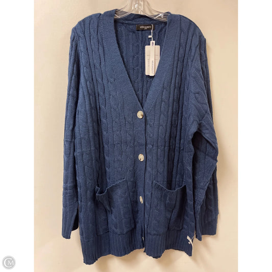 Sweater Cardigan By Merokeety In Navy, Size: 1x