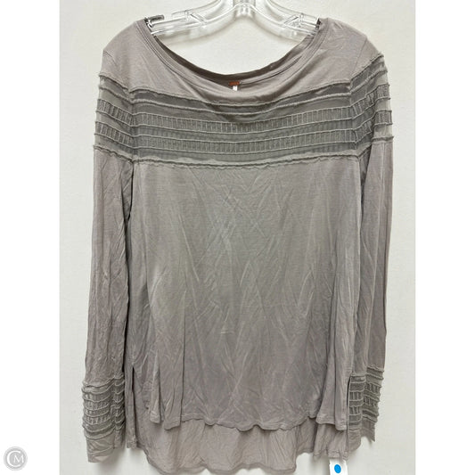 Tunic Long Sleeve By Free People In Grey, Size: L