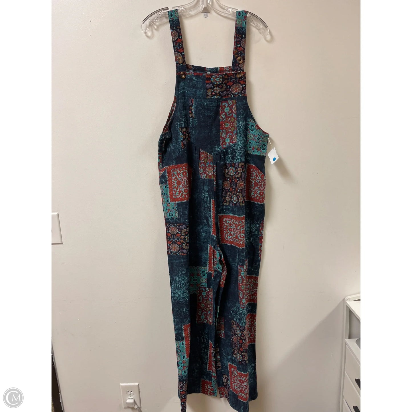 Jumpsuit By Clothes Mentor In Blue & Brown, Size: M