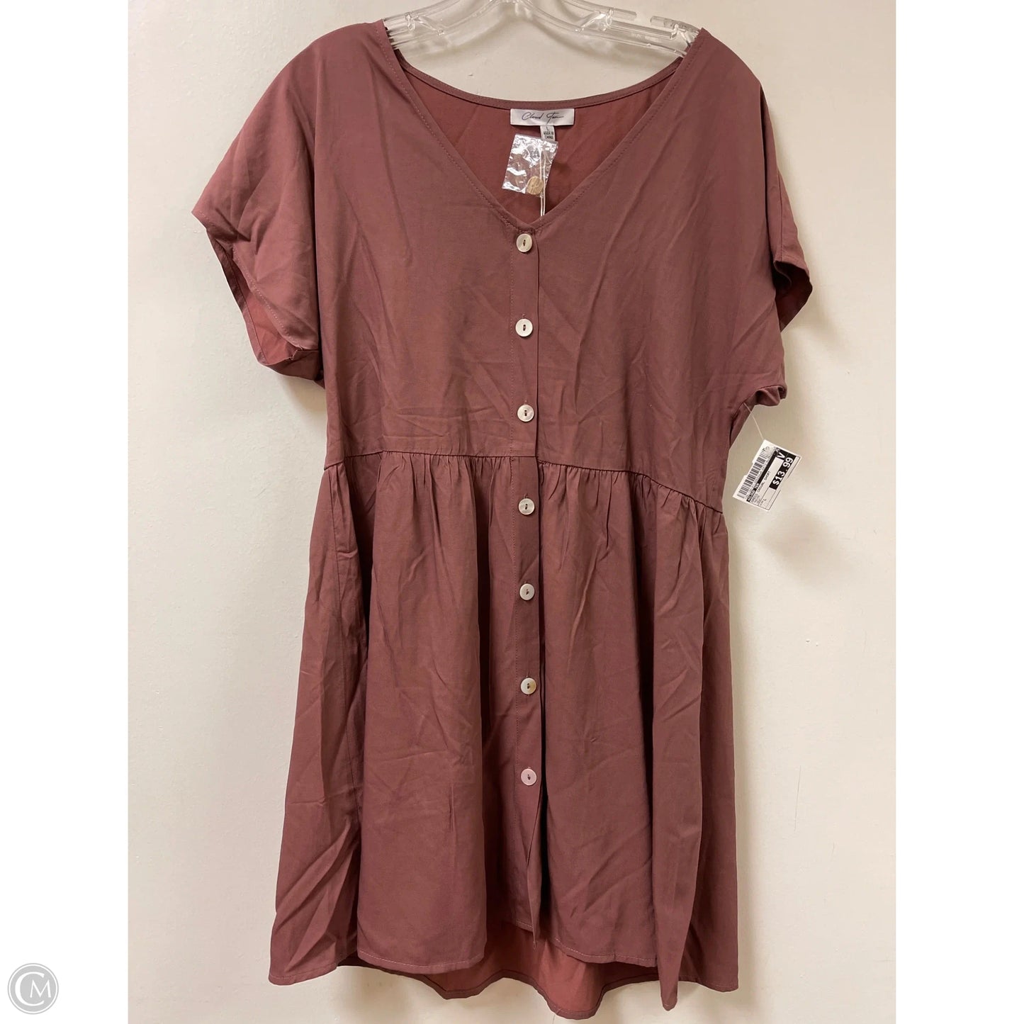 Dress Casual Short By Cloud Ten In Mauve, Size: L