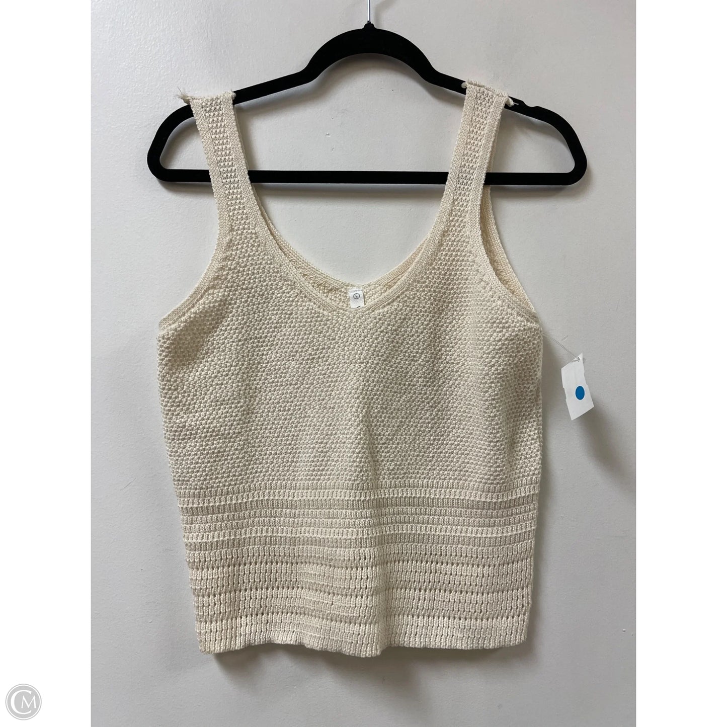 Top Sleeveless By Wishlist In Cream, Size: L