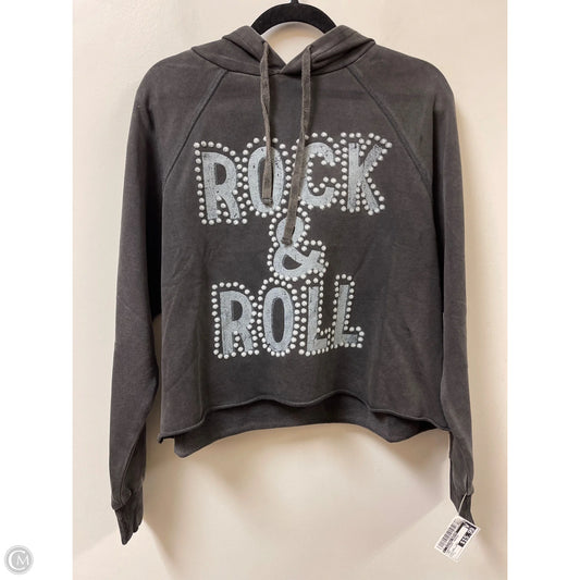 Sweatshirt Hoodie By Clothes Mentor In Grey, Size: L