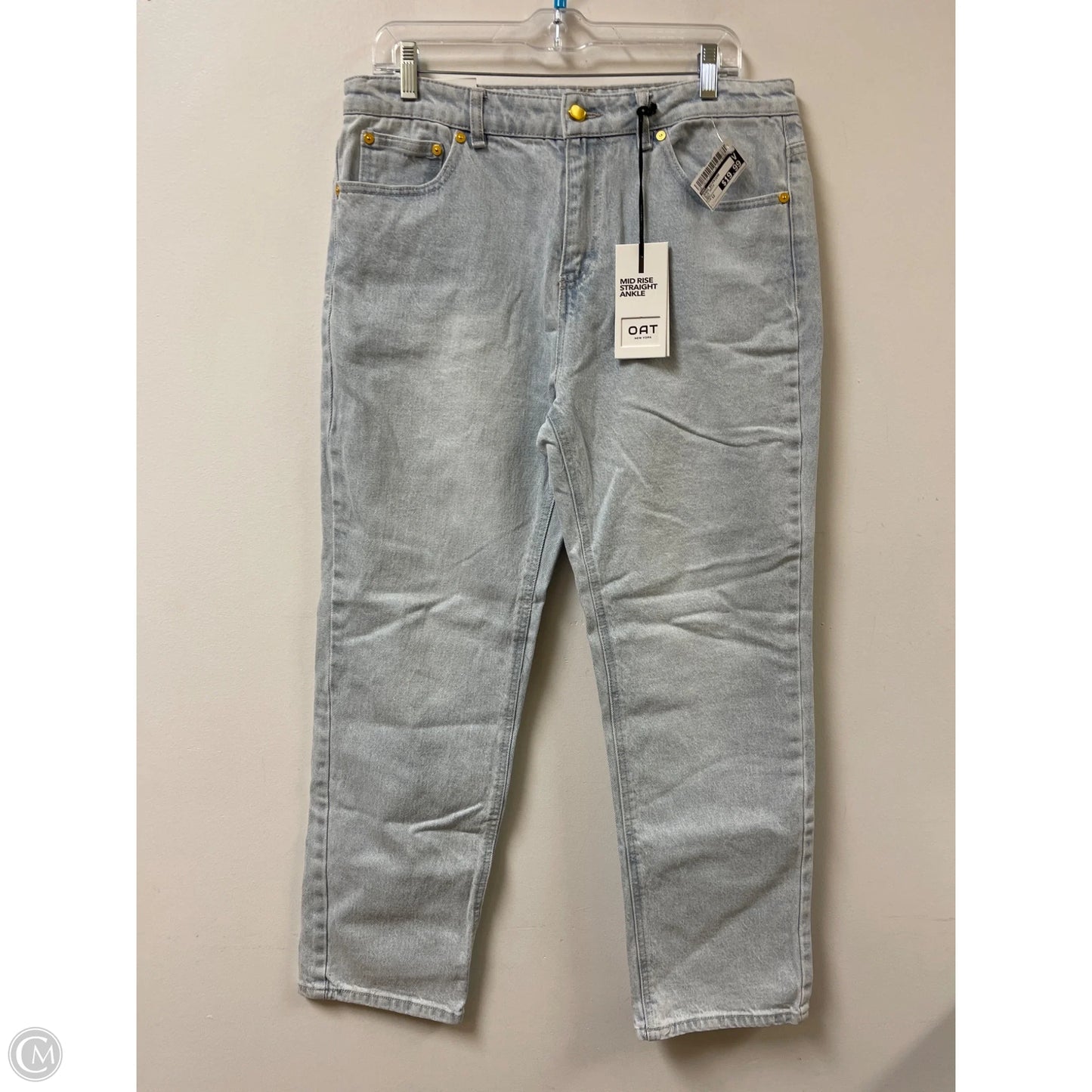 Jeans Boyfriend By Oat In Blue Denim, Size: 12