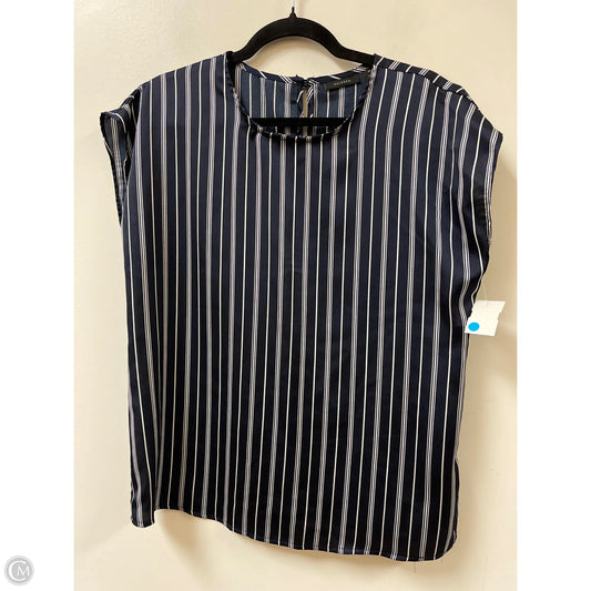 Top Short Sleeve By Halogen In Navy, Size: M