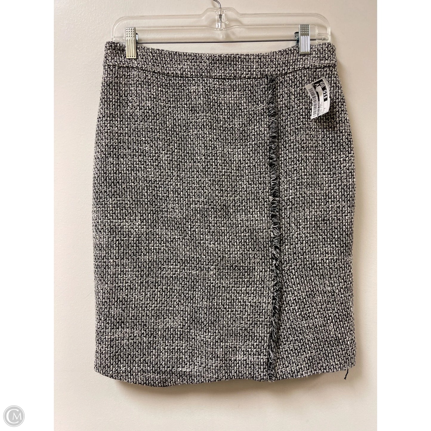 Skirt Midi By Calvin Klein In Black & White, Size: 6