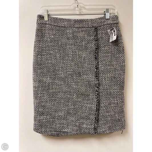 Skirt Midi By Calvin Klein In Black & White, Size: 6