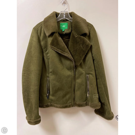 Jacket Faux Fur & Sherpa By Dip In Green, Size: Xl