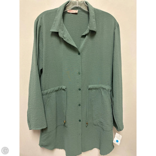 Dress Casual Midi By Clothes Mentor In Green, Size: M