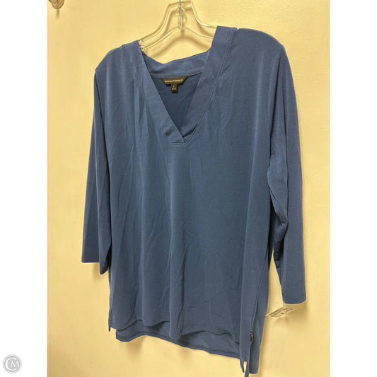 Top Long Sleeve By Banana Republic In Blue, Size: L