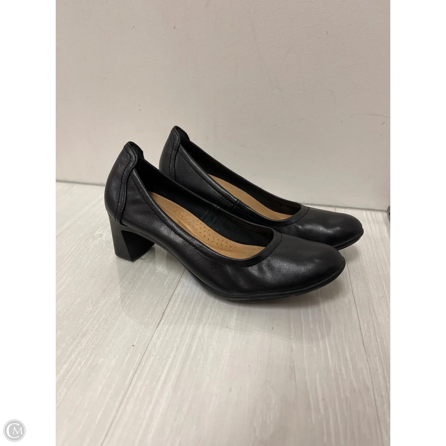 Shoes Heels Block By Clarks In Black, Size: 8.5