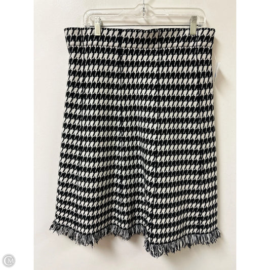 Skirt Midi By Versona In Black & Cream, Size: 1x