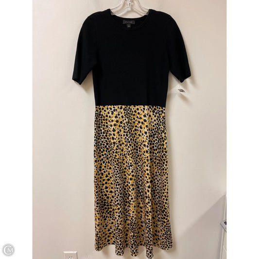 Dress Casual Maxi By Ann Taylor In Black & Yellow, Size: S