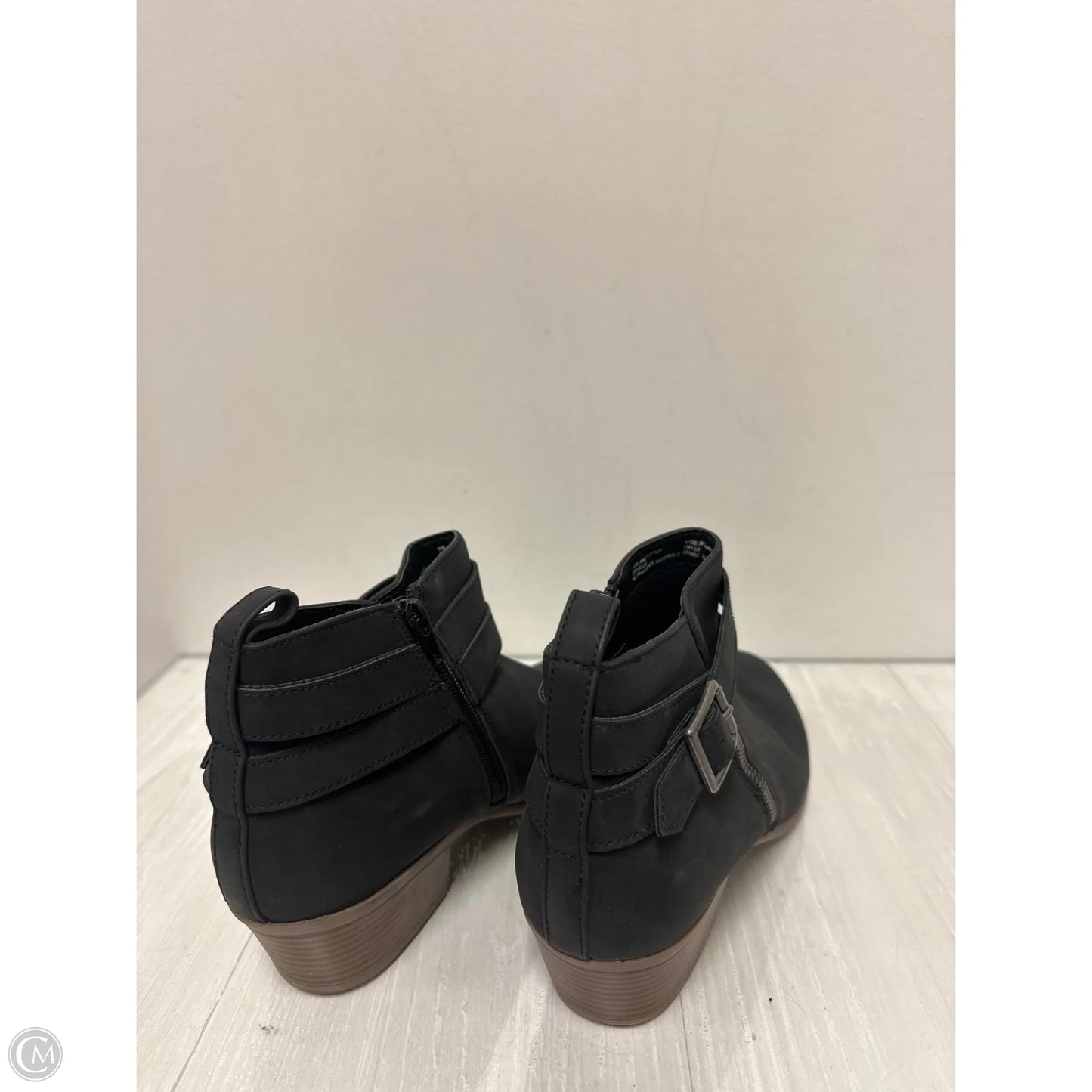 Boots Ankle Heels By Ana In Grey, Size: 10