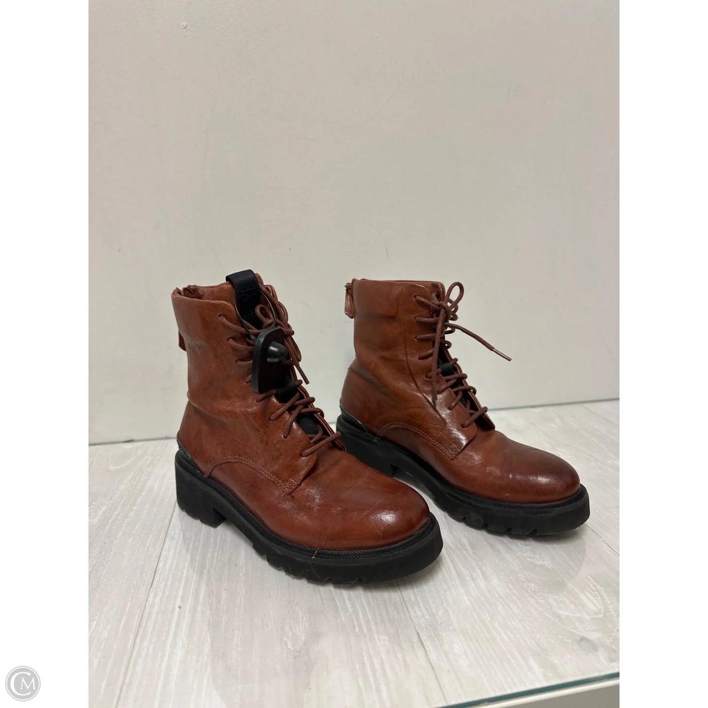 Boots Designer By Frye In Brown, Size: 6