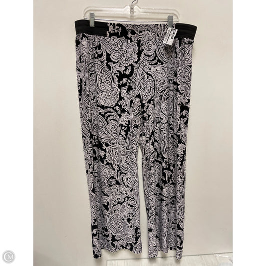 Pants Wide Leg By Inc In Black & White, Size: Xl