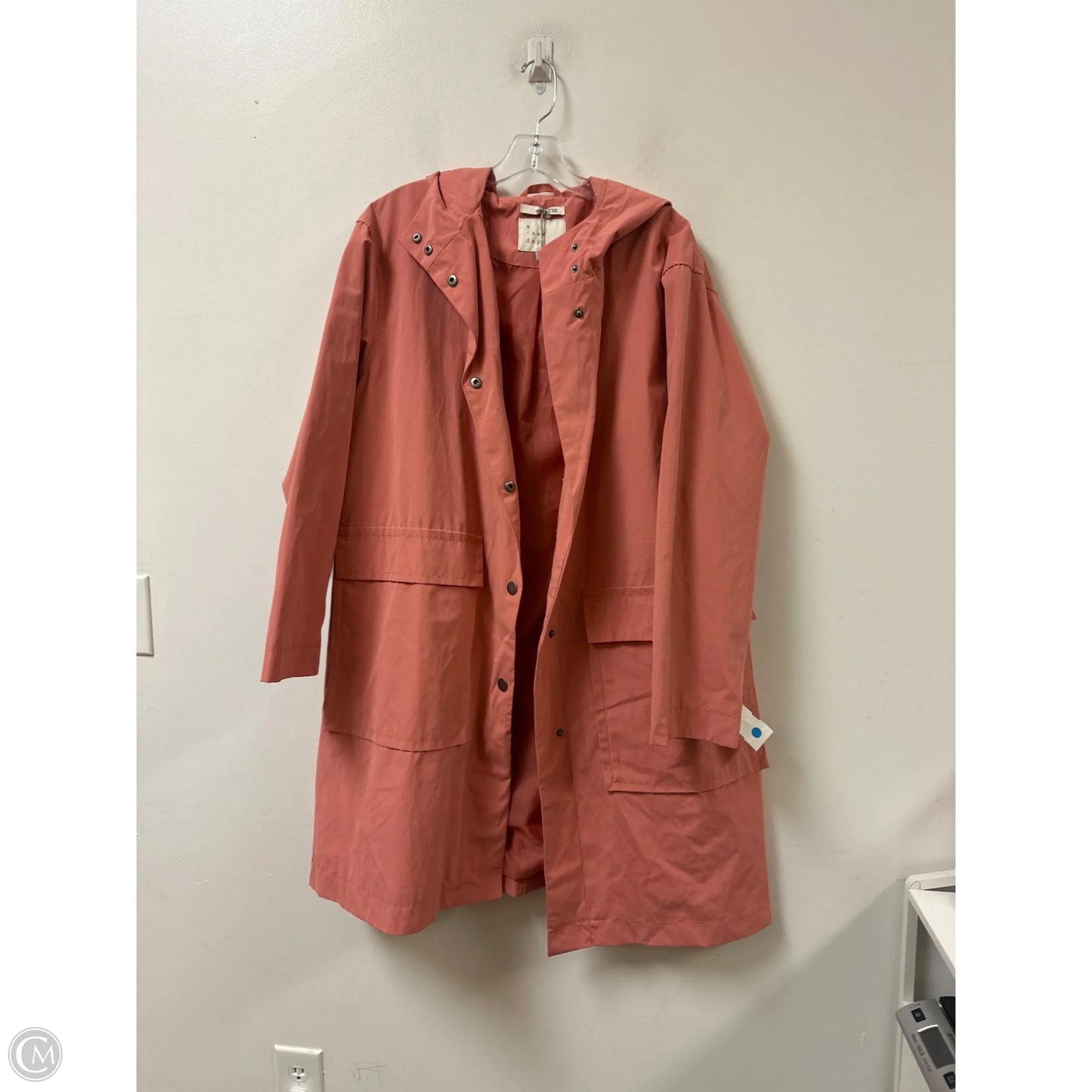 Coat Raincoat By A New Day In Coral, Size: Xl