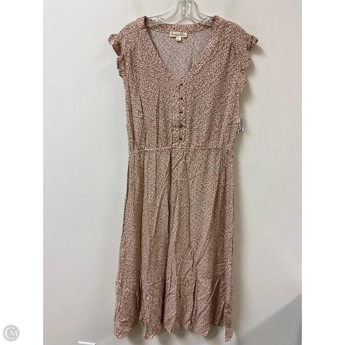 Dress Casual Midi By Indigo Rose In Floral Print, Size: L