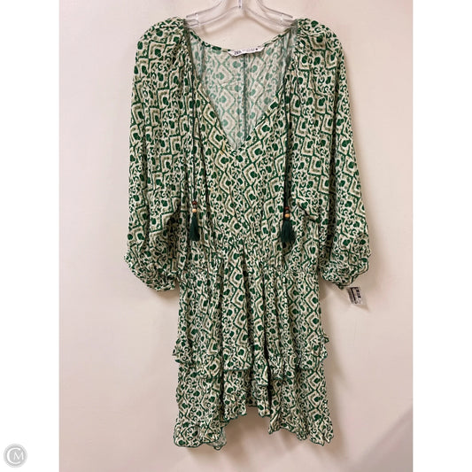 Dress Casual Short By Zara In Green, Size: Xl