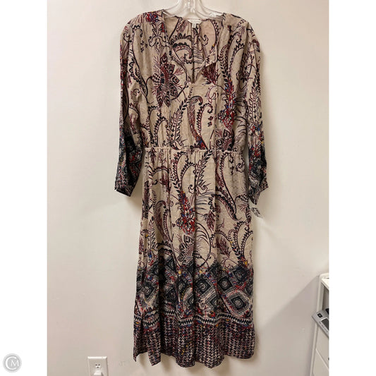Dress Casual Maxi By Lucky Brand In Tan, Size: M