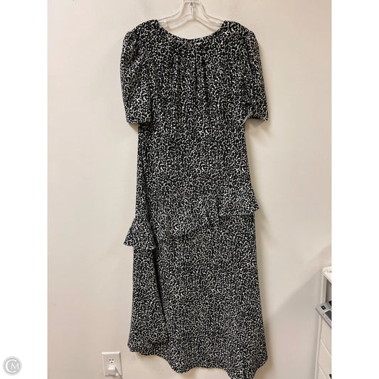 Dress Casual Maxi By Top Shop In Black & White, Size: M