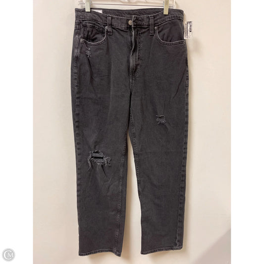 Jeans Straight By Gap In Black, Size: 8
