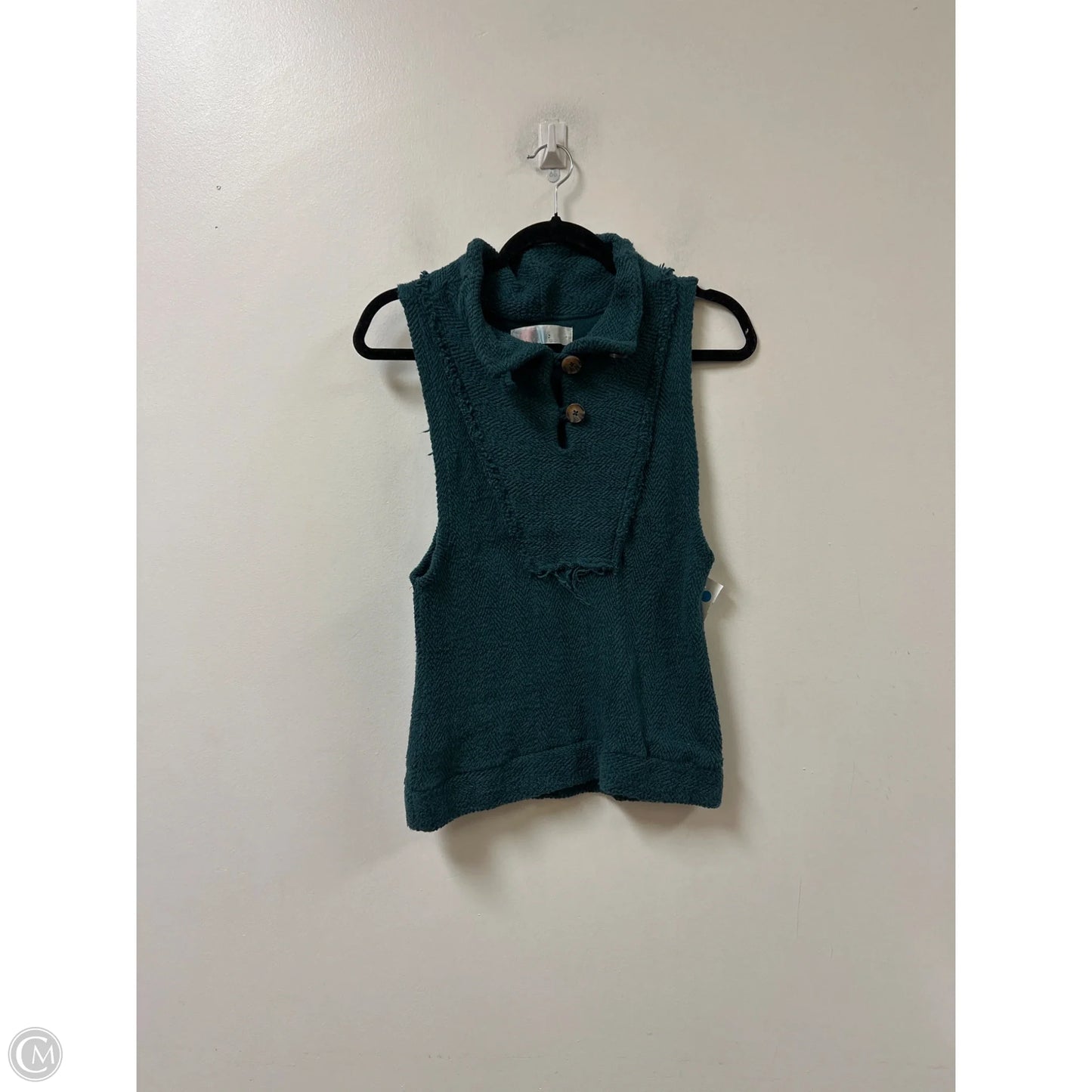 Top Sleeveless By Free People In Teal, Size: S