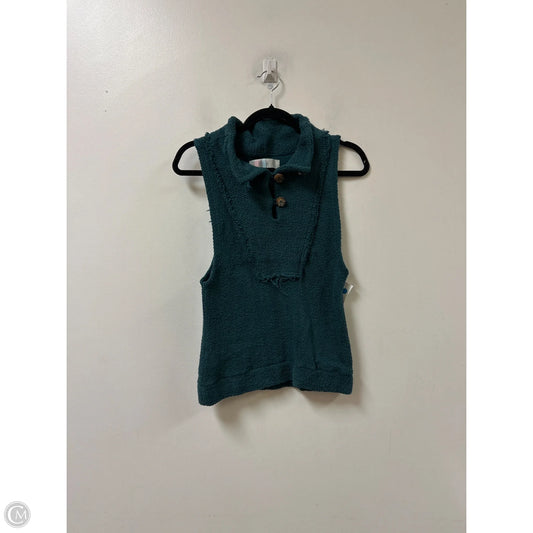 Top Sleeveless By Free People In Teal, Size: S