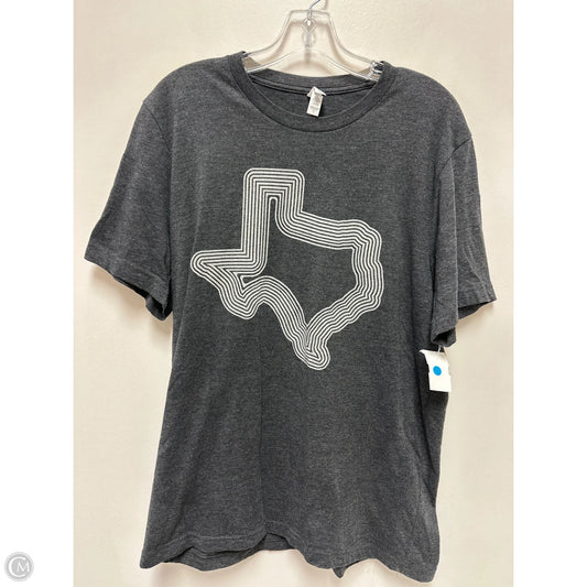 Top Short Sleeve By Canvasback In Grey, Size: L