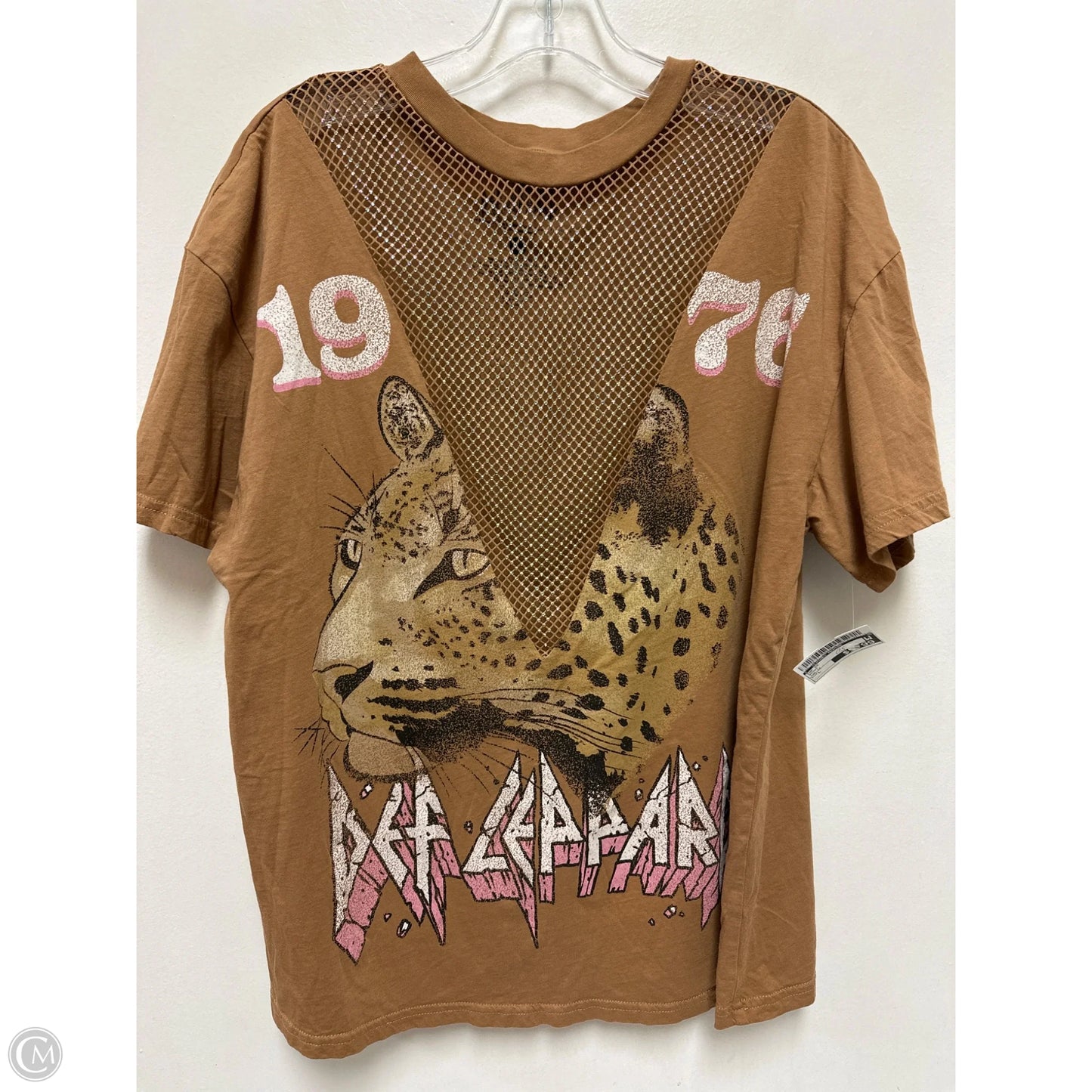 Top Short Sleeve By Clothes Mentor In Brown, Size: L