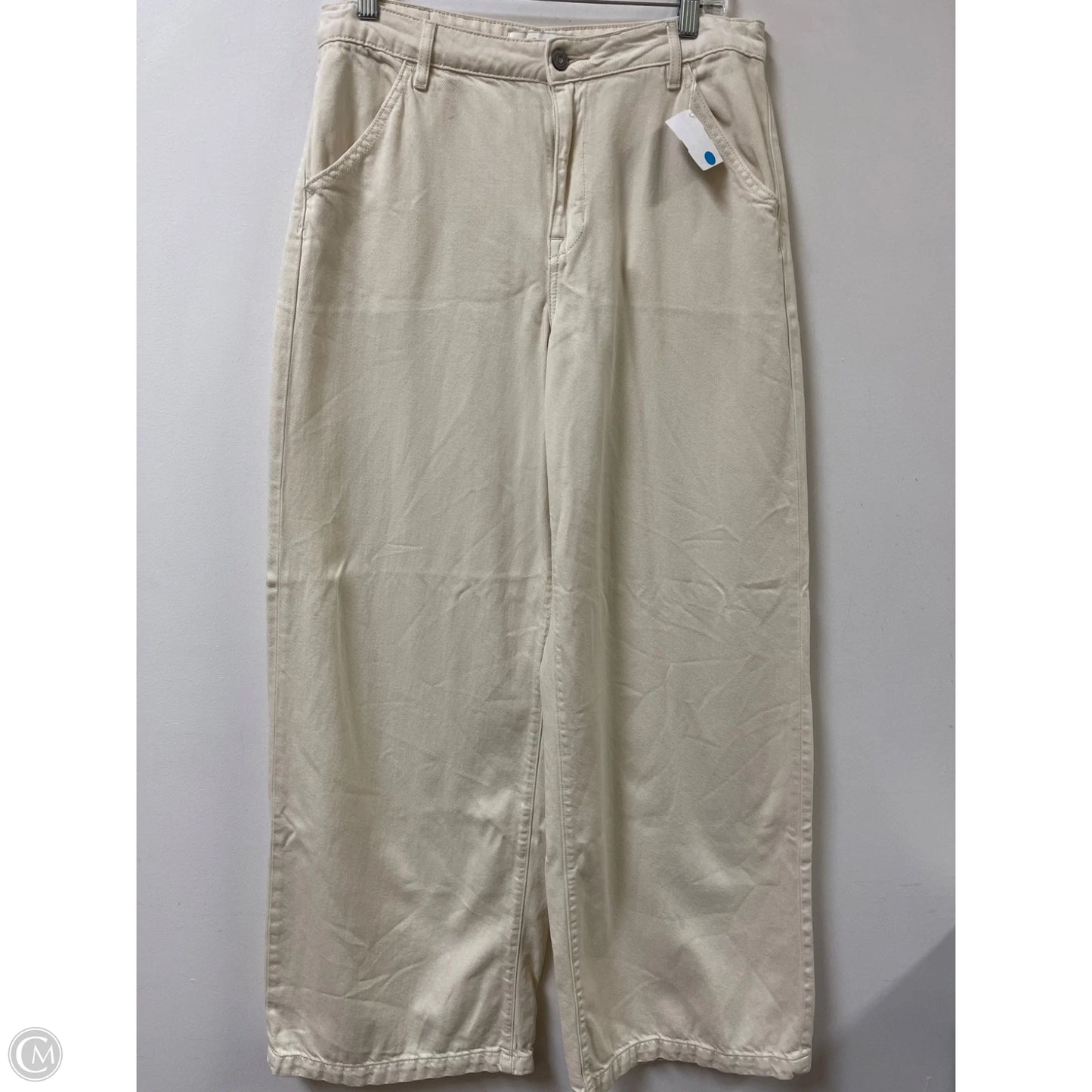 Jeans Wide Leg By Hidden In Cream, Size: 6