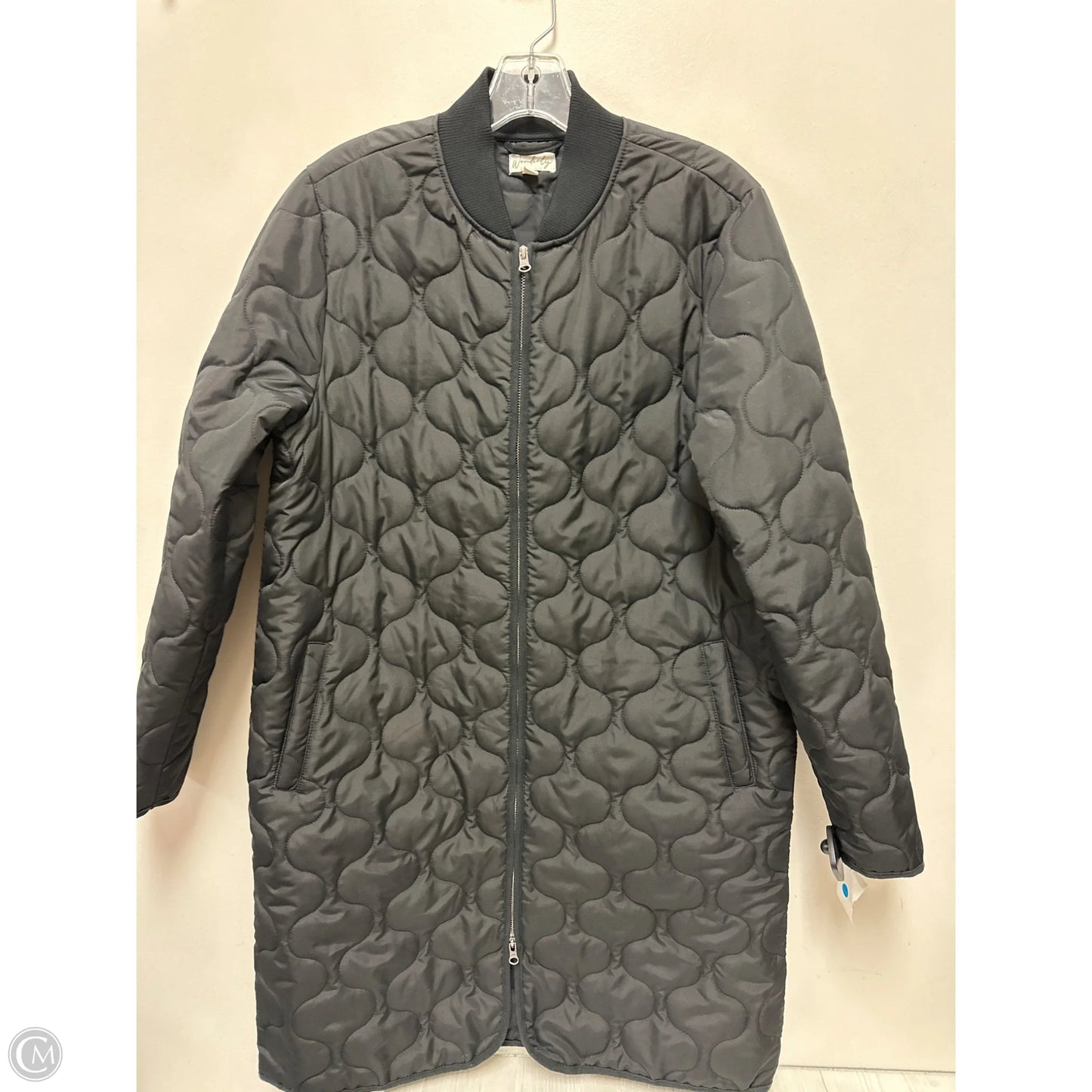 Coat Puffer & Quilted By Wonderly In Black, Size: M