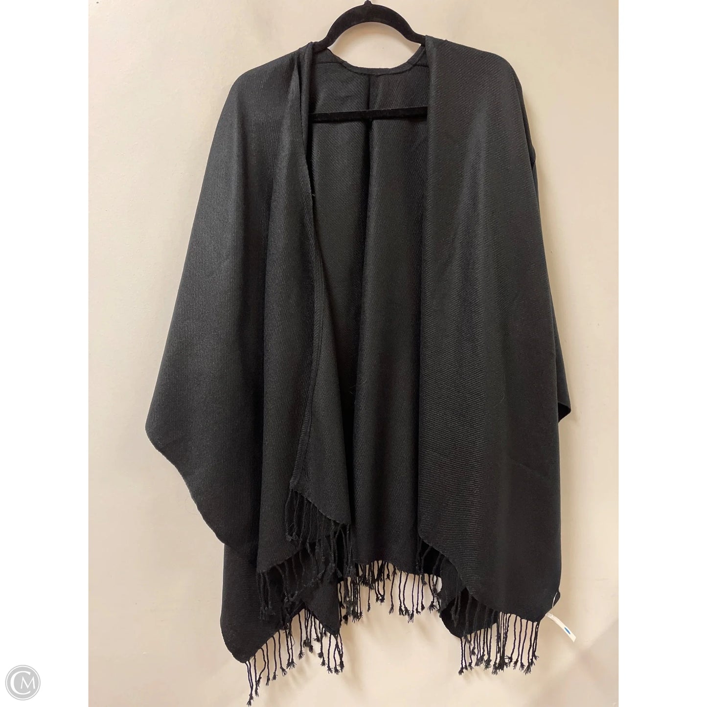 Shawl By Clothes Mentor In Black, Size: Osfm