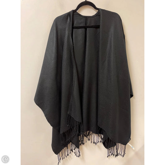 Shawl By Clothes Mentor In Black, Size: Osfm