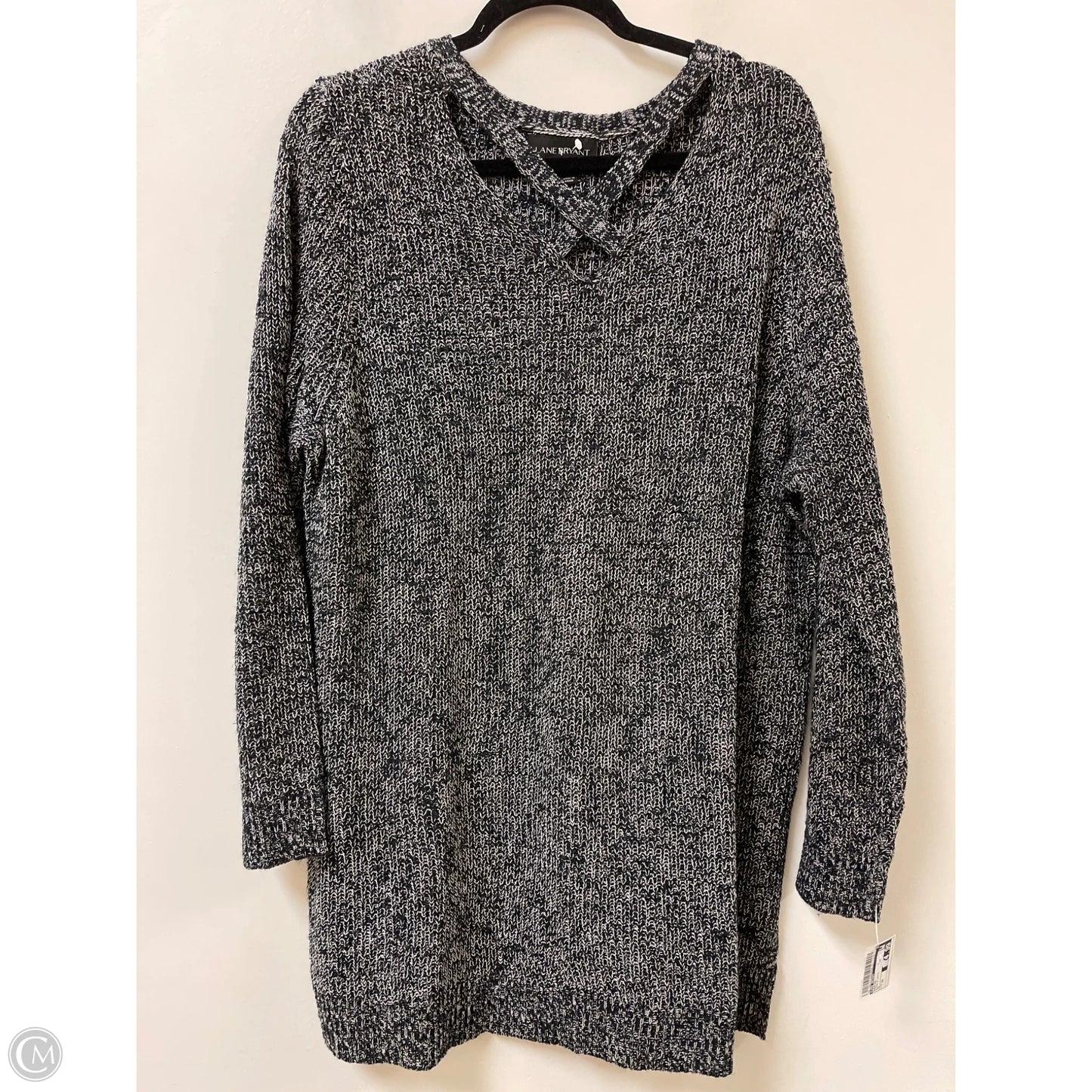 Sweater By Lane Bryant In Black & White, Size: 30