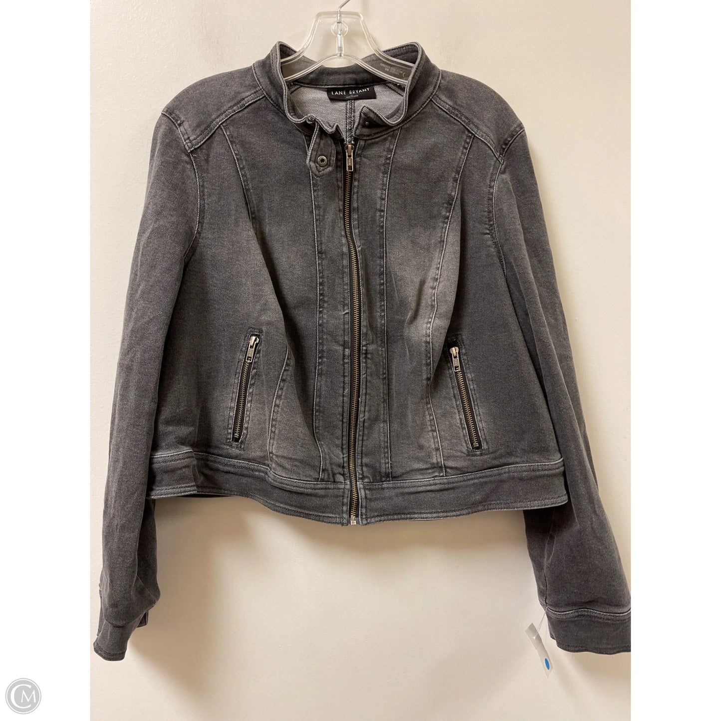 Jacket Denim By Lane Bryant In Black, Size: 1x