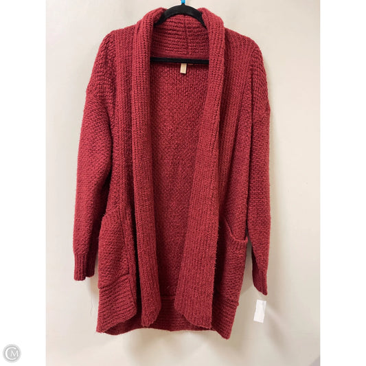 Sweater Cardigan By Pilcro In Red, Size: Xs